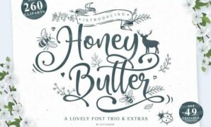 Honey Butter Script Font