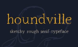 Houndville-font.jpg Houndville Sketchy Font