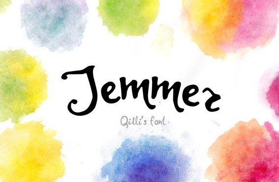 Jemmer Hand painted Font