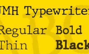 JMH Typewriter Font