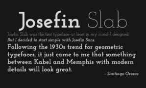 Josefin Slab Font