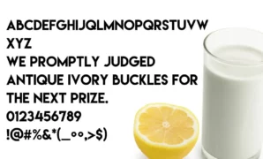 Lemon Milk Light Font