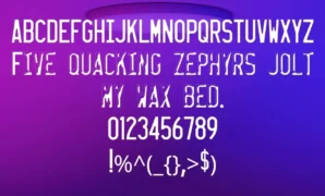 License Plate USA Font