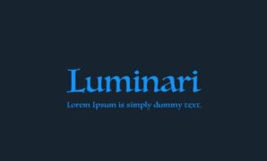 Luminari Font