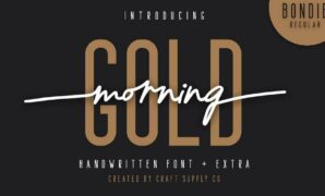 Morning Gold Handwritten Font