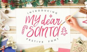 My Dear Santa Script Font