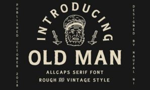 Oldman-font.jpg Old Man Typeface Font
