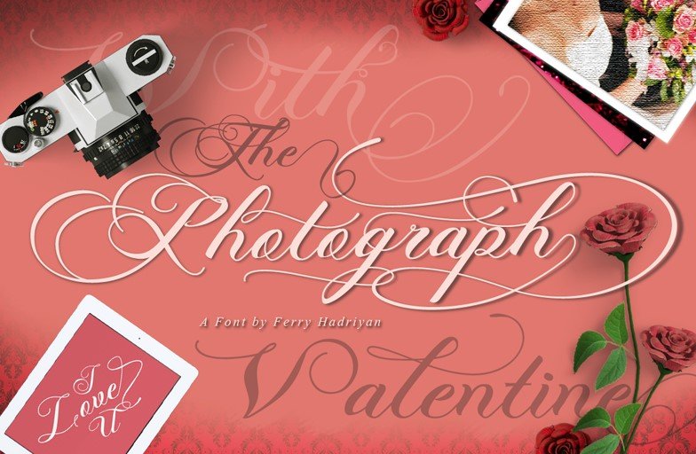 Photograph Script Wedding Font