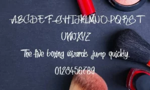 Red Lipstick Font