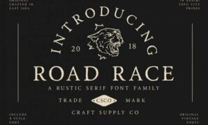 Road-race-font.jpg Road Race Typeface Font