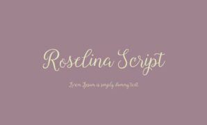 Roselina Script Font
