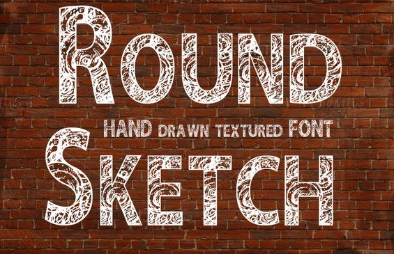 Round-font.jpg Round Sketch Font