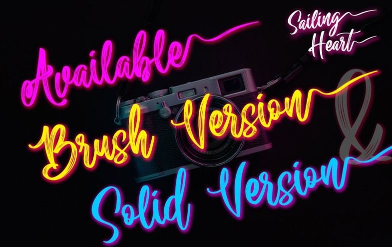 Sailing Heart Brush Font