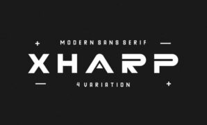 XHARP Futuristic Modern Font