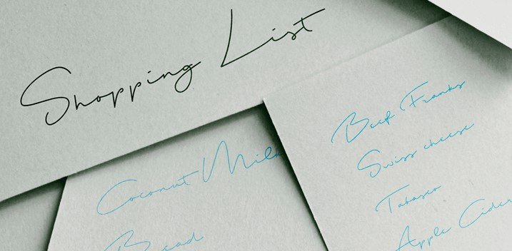Shopping List Font