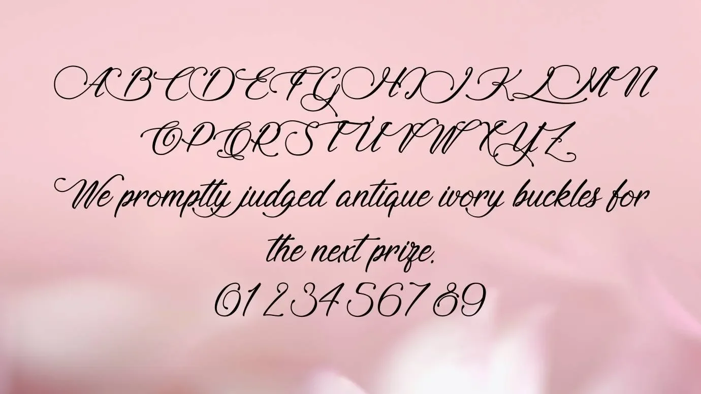 Signature of the Ancient Font