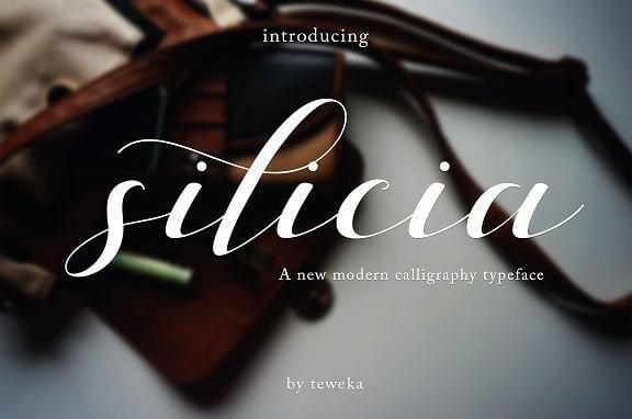 Silicia-font.jpg Silicia Script Font