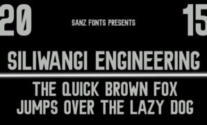 Siliwangi-engineering-font.jpg Siliwangi Engineering Font