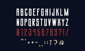 Soverine-typeface.jpg Soviet League Typeface Font