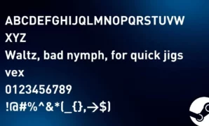 Steam Logo Font