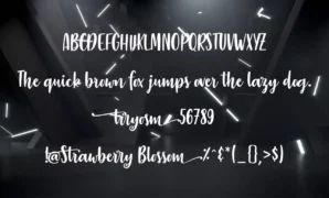 Strawberry Blossom Font