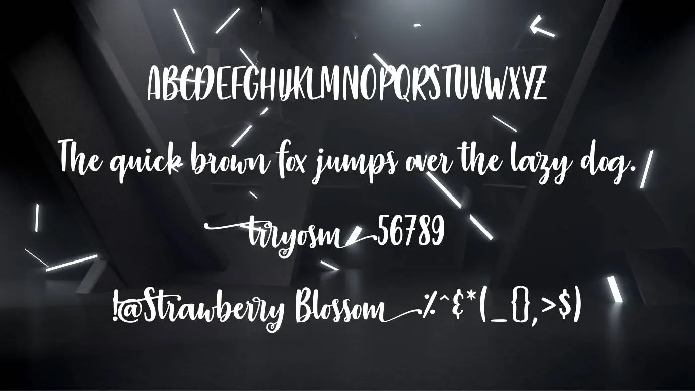 Strawberry Blossom Font