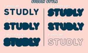 Studly-font.jpg Studly Font