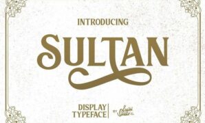 Sultan-font.jpg Sultan Serif Font