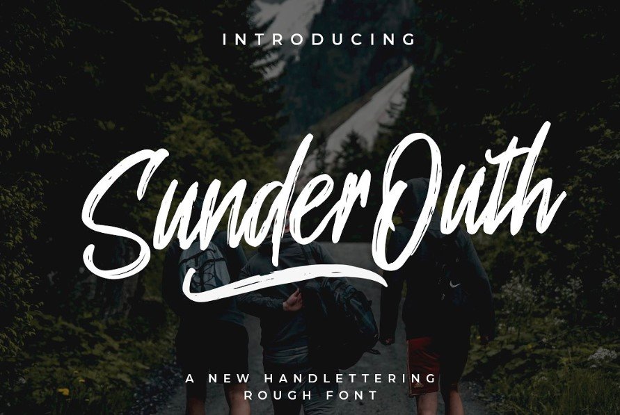 Sunder Outh Brush Font