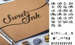 Sweet Ink Calligraphy Font