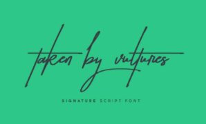 Taken-by-veltures-1.jpg Taken by Vultures Typeface Font