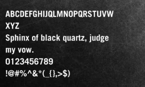 Trade Gothic Bold Font