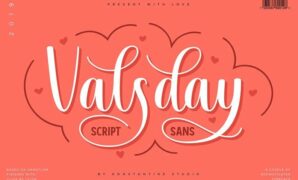 Valsday-font.jpeg Valsday Script and Sans Font