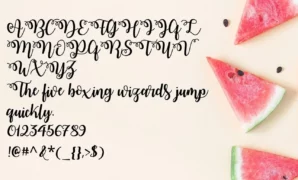 Watermelon Font