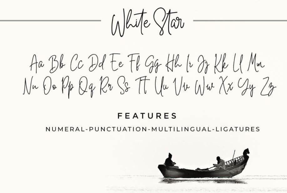 White-star-font.jpg White Star Handwritten Font