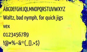 Yanone Kaffeesatz Font